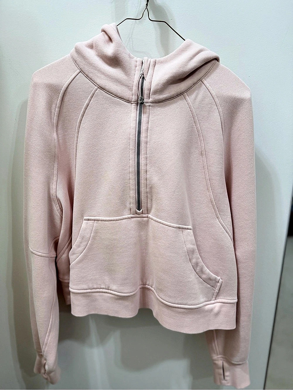 lululemon Scuba Oversized Half-Zip Hoodie Light Pink Size M/L